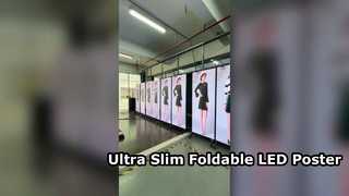 Ultra İnce LED Poster Ekranı Taşınabilir Çift Taraflı Ekran